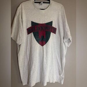 VINTAGE Single Stitch Mulrooneys Grey Heathered Tee US XL